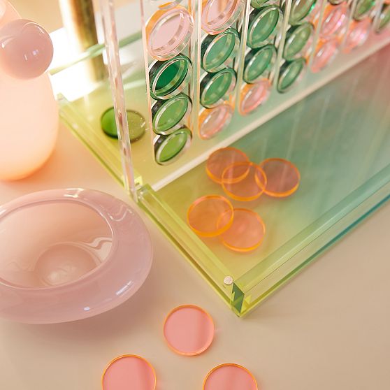 Sunnylife Colorful Acrylic 4-in-a-Row Game Set