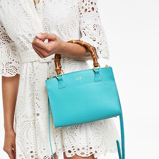 Bamboo Italian Leather Crossbody