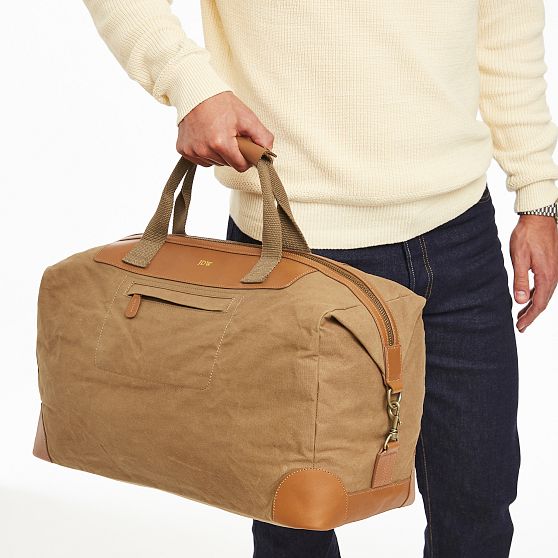 Beckett Waxed Canvas and Leather Travel Gift Set