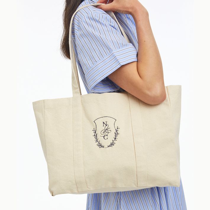 Personalized Simple Canvas Tote Bag | Mark and Graham