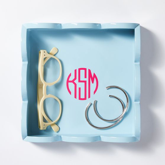 Scalloped Lacquer Mini Tray