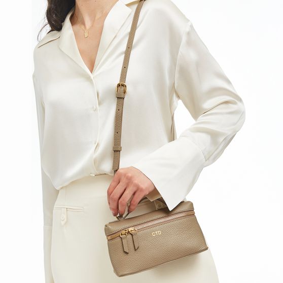 Top Handle Leather Crossbody