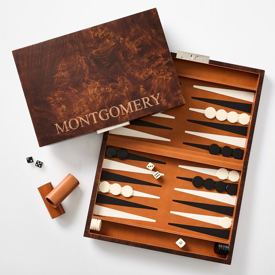 Burlwood Backgammon Set