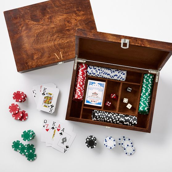 Burlwood Poker Set
