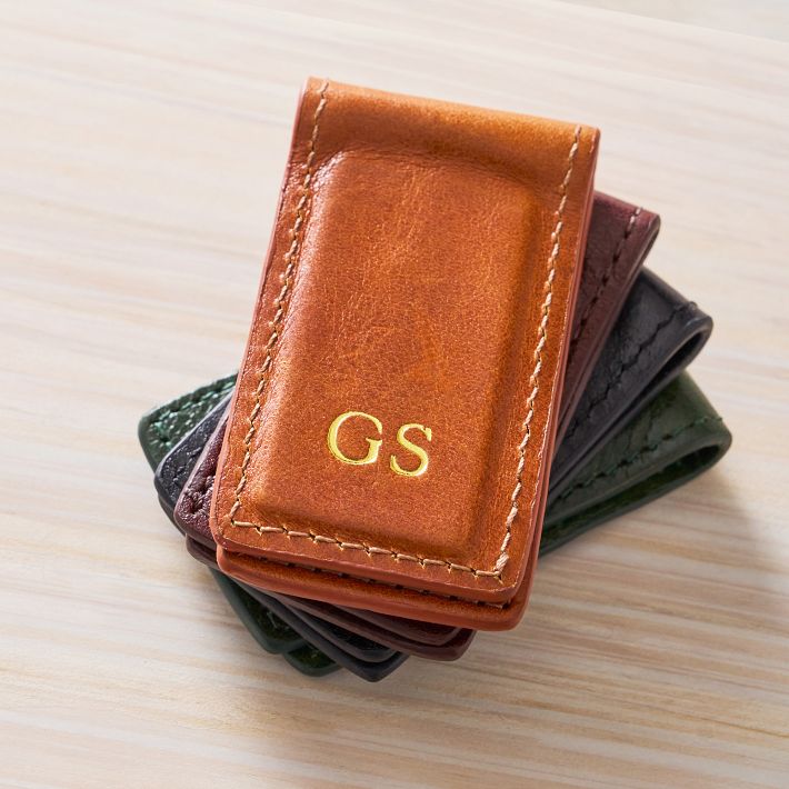 Marco Italian Leather Magnetic Money Clip | Mark and Graham
