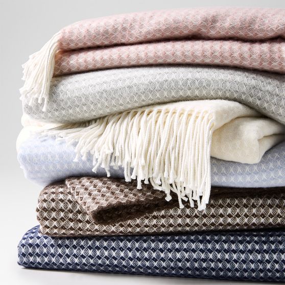 Alpaca Woven Throw Blanket