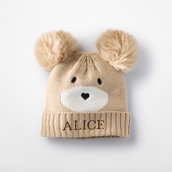 Baby &amp; Toddler Knit Teddy Bear Hat