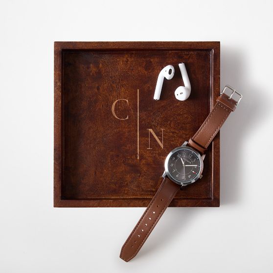 Burlwood Catchall Tray