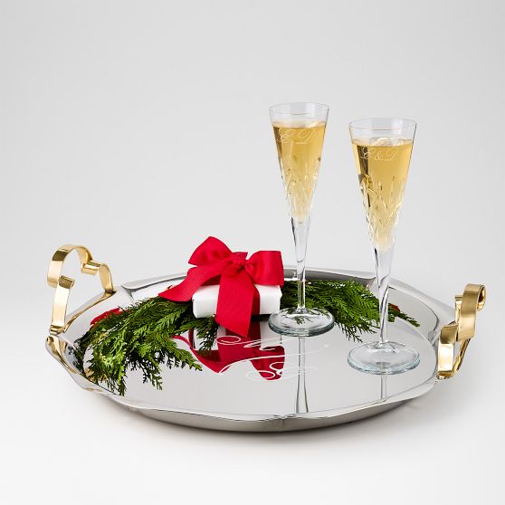Ribbon Handle Serving Tray
