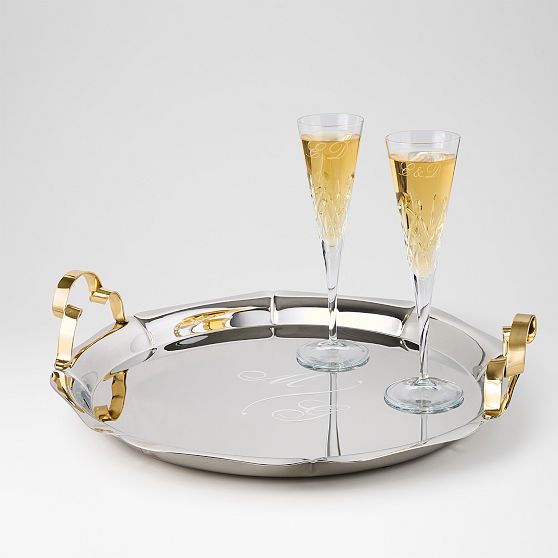 Ribbon Handle Serving Tray