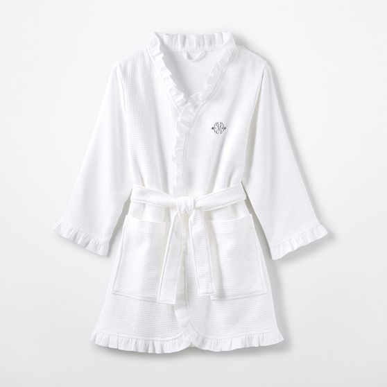 Ruffle Cotton Waffle Robe