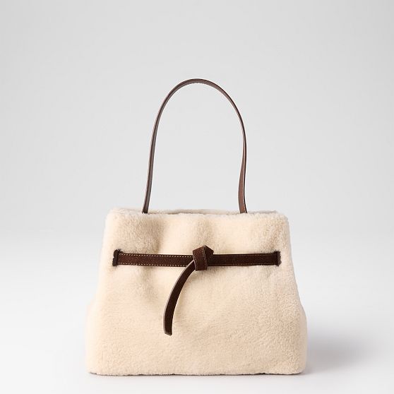 Sierra Shearling and Leather Tote