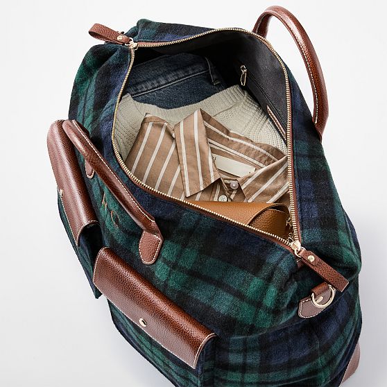Sutton Plaid Weekender with Pockets