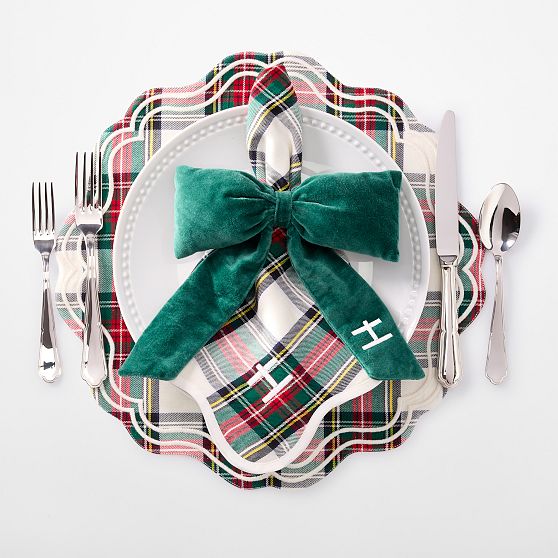 Tartan Plaid Napkins, Set of 4