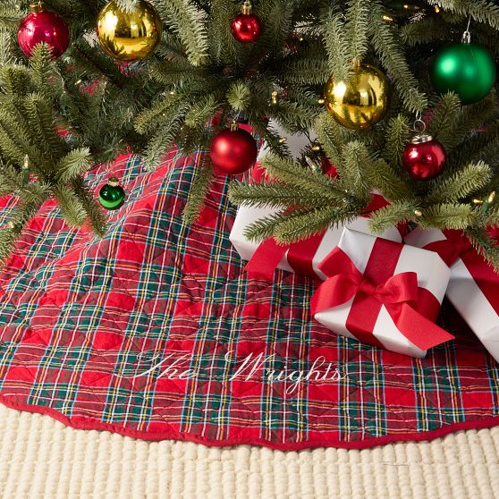 Tartan Quilted Tree Skirt