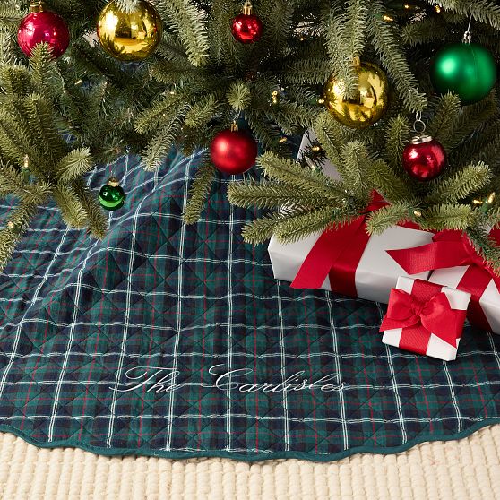 Tartan Quilted Tree Skirt