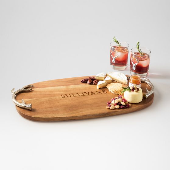 Wood Antler Tray
