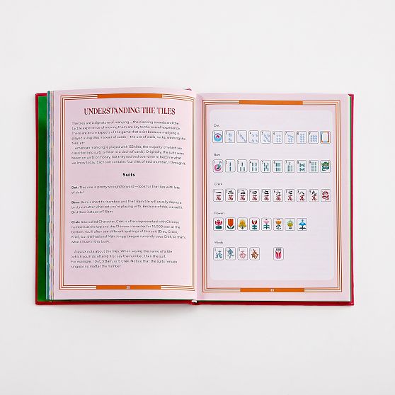 Leather-Bound &ldquo;Play Mahjong!&rdquo; Book