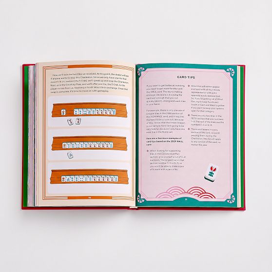 Leather-Bound &ldquo;Play Mahjong!&rdquo; Book