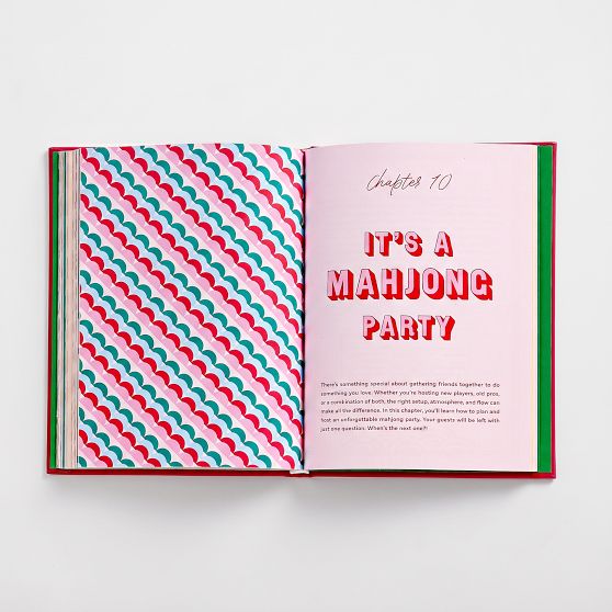 Leather-Bound &ldquo;Play Mahjong!&rdquo; Book