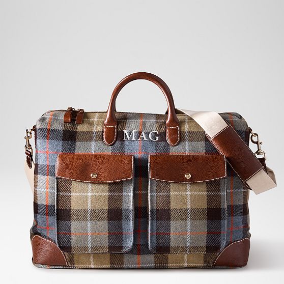 Sutton Plaid Weekender with Pockets