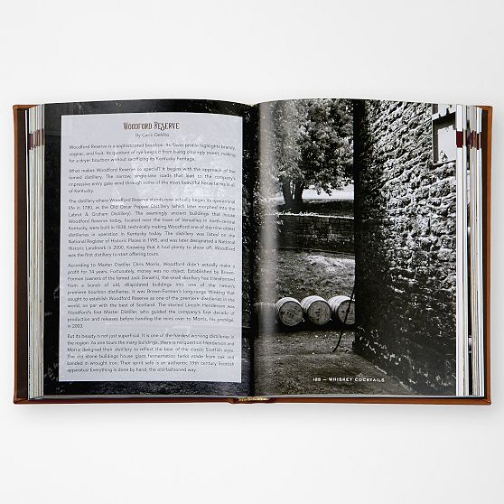 Leather-Bound &ldquo;Whiskey Cocktails&rdquo; Book