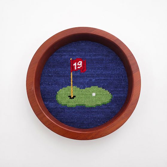 Smathers &amp; Branson Needlepoint Wine Coaster