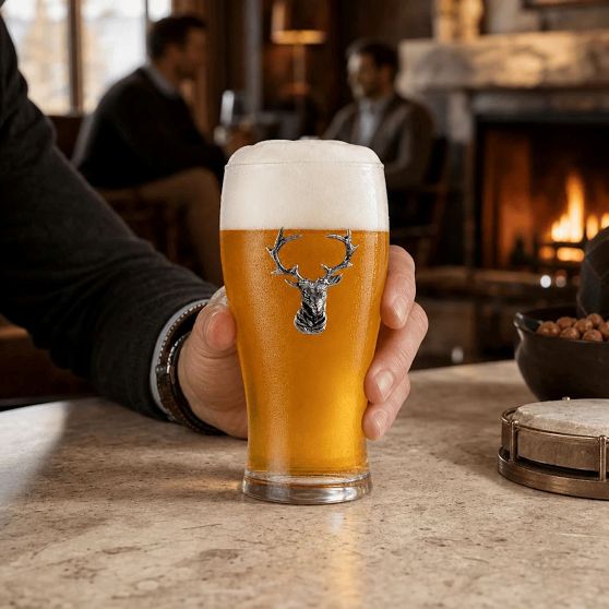 Elk Beer Glasses, Set of 2