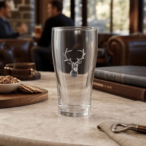 Elk Beer Glasses, Set of 2
