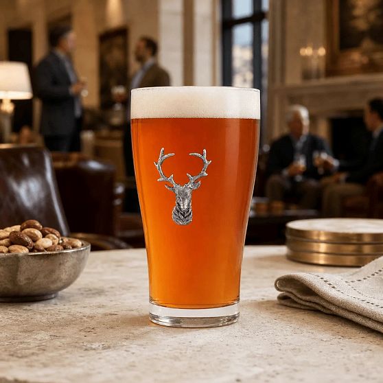 Elk Beer Glasses, Set of 2
