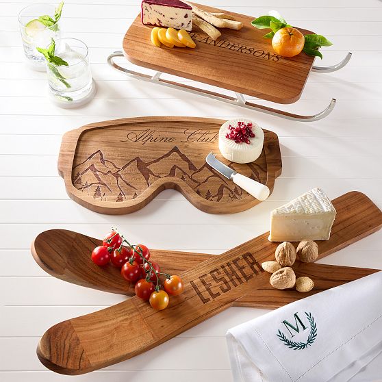 Wood Sled Cheese Board