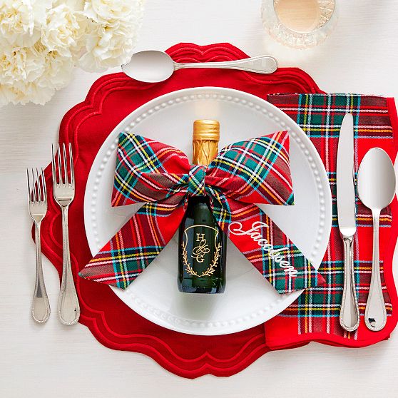 Tartan Plaid Napkins, Set of 4