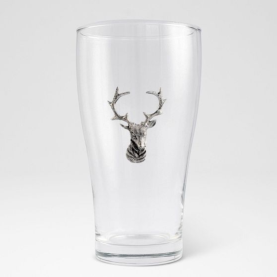 Elk Beer Glasses, Set of 2