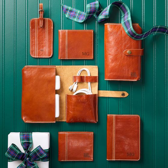 Marco Italian Leather Travel Tech Organizer