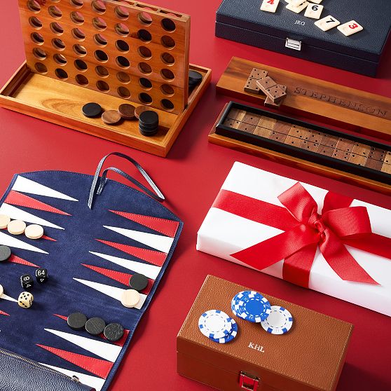 Leather Poker Set