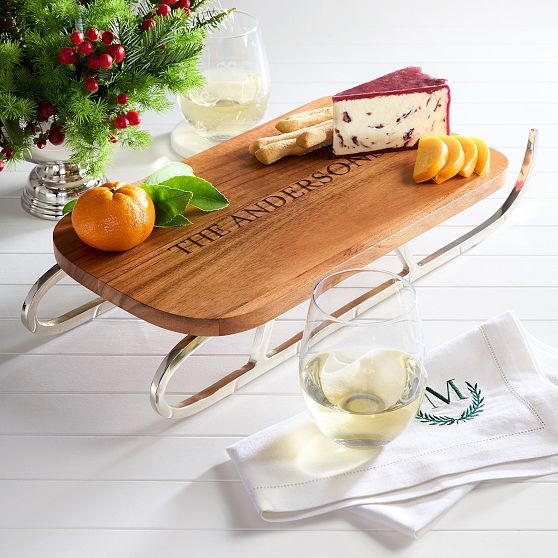 Wood Sled Cheese Board