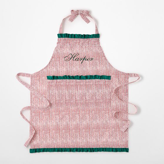 Block Print Ruffle Apron