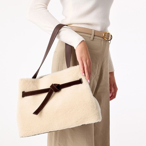 Sierra Shearling and Leather Tote