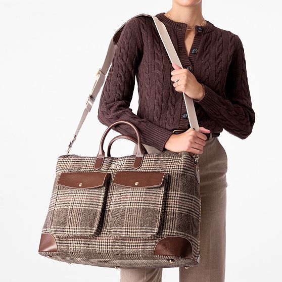 Sutton Plaid Weekender with Pockets