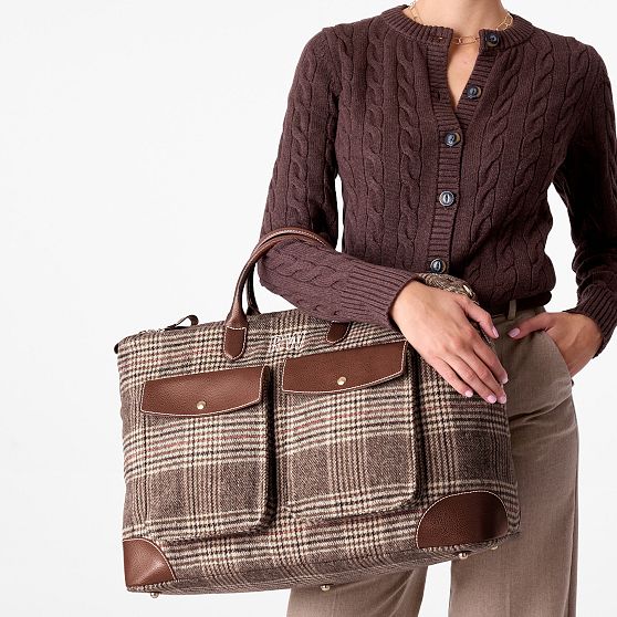Sutton Plaid Weekender with Pockets