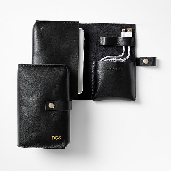 Graham Leather Travel Tech Organizer