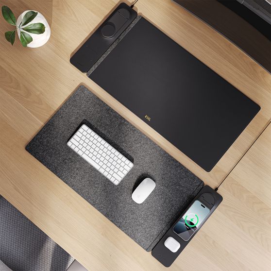 Journey Wireless Charging Desk Mat with Phone Stand