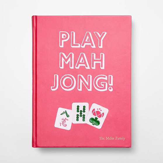 Leather-Bound &ldquo;Play Mahjong!&rdquo; Book