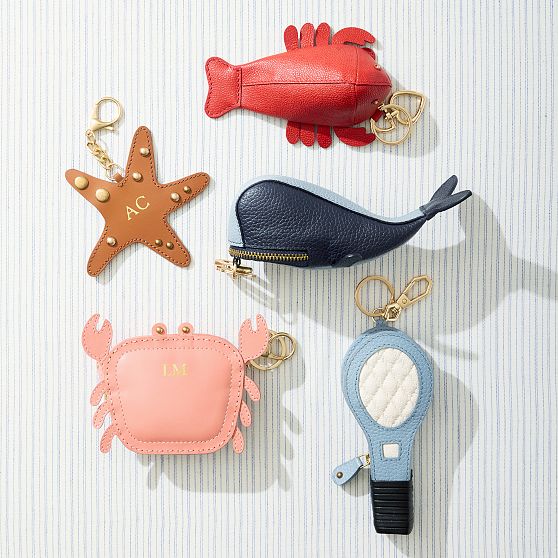 Crab Zip-Pouch Bag Charm