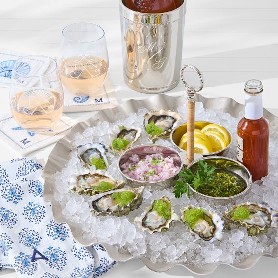 Silver Ruffle Serving Platter