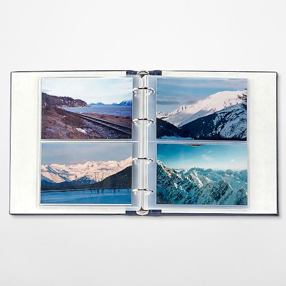 Leather Ring-Bound Photo Album