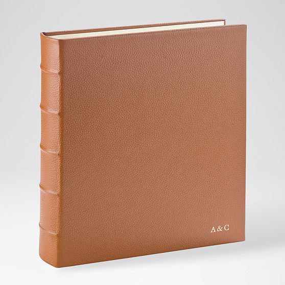 Leather Ring-Bound Photo Album