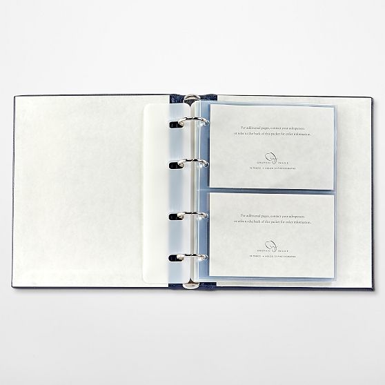 Leather Ring-Bound Photo Album