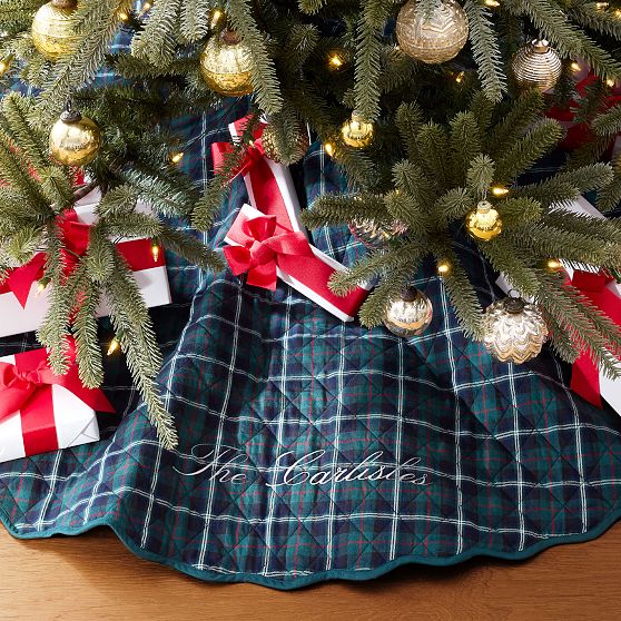 Tartan Quilted Tree Skirt