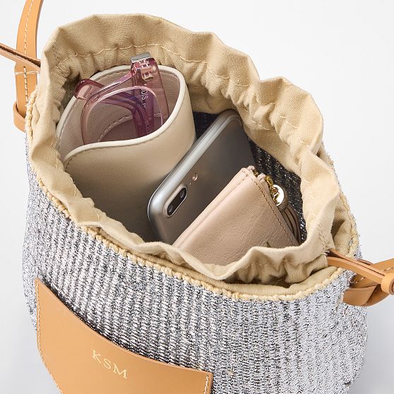 Handwoven Metallic Crossbody